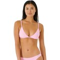 Rip Curl Premium Surf Banded Fixed Triangle Bikini Top Light Pink