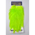 Whiting American Rooster Hackle Rooster Saddle FL. Green Chartreuse