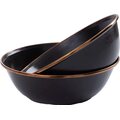 Barebones Enamel Bowl Set 2pcs Charcoal