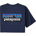 Patagonia P-6 Logo Responsibili-Tee Mens Classic Navy