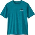 Patagonia Cap Cool Daily Graphic Shirt - Lands Mens Like the Wind: Belay Blue X-Dye