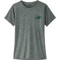 Patagonia Cap Cool Daily Graphic Shirt - Lands Womens Lost and Found: Sleet Green X-Dye