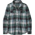 Patagonia Long-Sleeved Organic Cotton MW Fjord Flannel Shirt Womens Guides: Nouveau Green