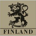 InfraredID Finland Lion Patch, 5x5cm Tan