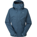 RAB Downpour Eco Waterproof Jacket Womens Orion Blue