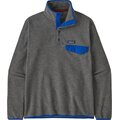 Patagonia Lightweight Synch Snap-T Pullover Mens Nickel w/ Passage Blue