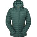 RAB Microlight Alpine Long Jacket Womens Green Slate