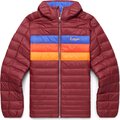 Cotopaxi Fuego Down Hooded Jacket Mens Burgundy Stripes