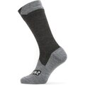 Sealskinz Raynham Waterproof All Weather Mid Length Sock Black / Dark Grey Marl