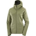 Salomon Gore-Tex Infinium Windstopper Softshell Jacket Womens Deep Lichen Green