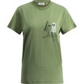 Lundhags Järpen Printed T-Shirt Womens Birch Green (62000)
