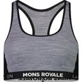 Mons Royale Sierra Sports Bra Grey Heather / Black