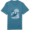 Cotopaxi Llama Greetings Organic T-Shirt Mens Blue Spruce