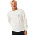 Rip Curl Fade Out Icon LS Tee Mens Bone