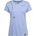 La Sportiva Route T-Shirt Womens Stone-Blue