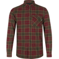Seeland Glen Flannel Shirt Mens Red Forest Check