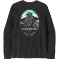 Patagonia Long-Sleeved Chouinard Crest Responsibili-Tee Mens Black