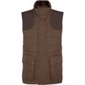 Barbour Bradford Tattersall Gilet Dark Sand