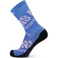 Mons Royale Atlas Crew Sock Digital Blue Trippy