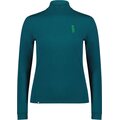 Mons Royale Cascade Merino Flex 200 Mock Neck LS Womens Evergreen