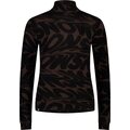 Mons Royale Cascade Merino Base Layer Mock Neck Long Sleeve Womens Signal Lost Cedar