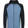 Mons Royale Approach Merino Gridlock Hood Mens Blue Slate / Black