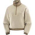 Salomon Chroma Fleece Crop Half Zip Womens White Pepper / Shitake