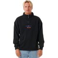 Rip Curl Quest 1/4 Zip Crew
 Mens Black