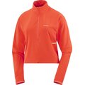 Salomon Sense Aero Hybrid Cropped Pullover Womens Cherry Tomato