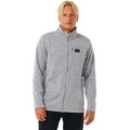 Rip Curl Crescent Zip Thru Mens Grey Marle