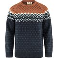 Fjällräven Övik Knit Sweater Mens Dark Navy / Terracotta Brown (555-243)