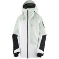 Salomon Moon Patrol Gore-Tex Jacket Womens Misty Blue / White / Deep Black