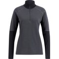 Lundhags Prime Merino Half Zip Womens Charcoal / Black