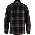 Fjällräven Singi Flannel Overshirt Mens Dark Navy / Wood Brown (555-265)