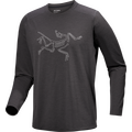 Arc'teryx Cormac Logo Long Sleeve Mens Black Heather / Solitude