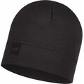 Buff Heavyweight Merino Wool Hat Solid Black