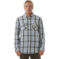 Rip Curl SWC Flannel Shirt Mens Sparky Blue