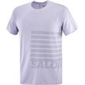 Salomon Sense Aero Short Sleeve Tee GFX Mens Etherea/White