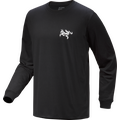 Arc'teryx Kragg SL Cotton Bird Tile Long Sleeve Mens Black / Arctic Silk