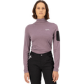 Mons Royale Diversion Merino Mock Neck Long Sleeve Womens Mauve