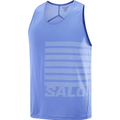 Salomon Sense Aero Singlet GFX Mens Ultramarine/White