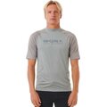 Rip Curl Shock UPF Short Sleeve Mens Light Grey Marle
