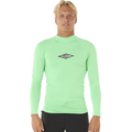 Rip Curl Raw Energy Perf Long Sleeve Rash Guard Mens Neon Green