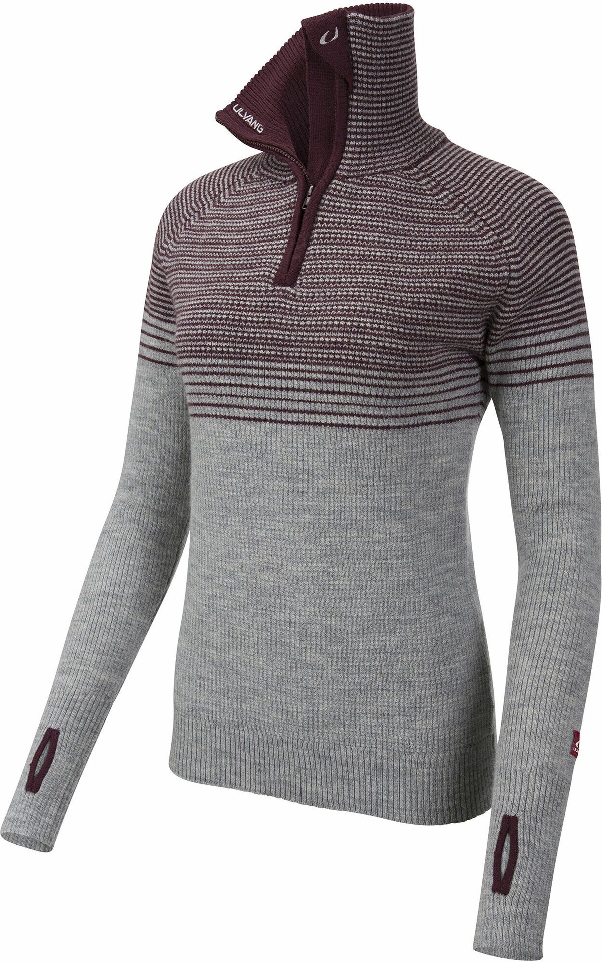 Ulvang Rav Alta Half Zip Womens Grey Melange/Fig