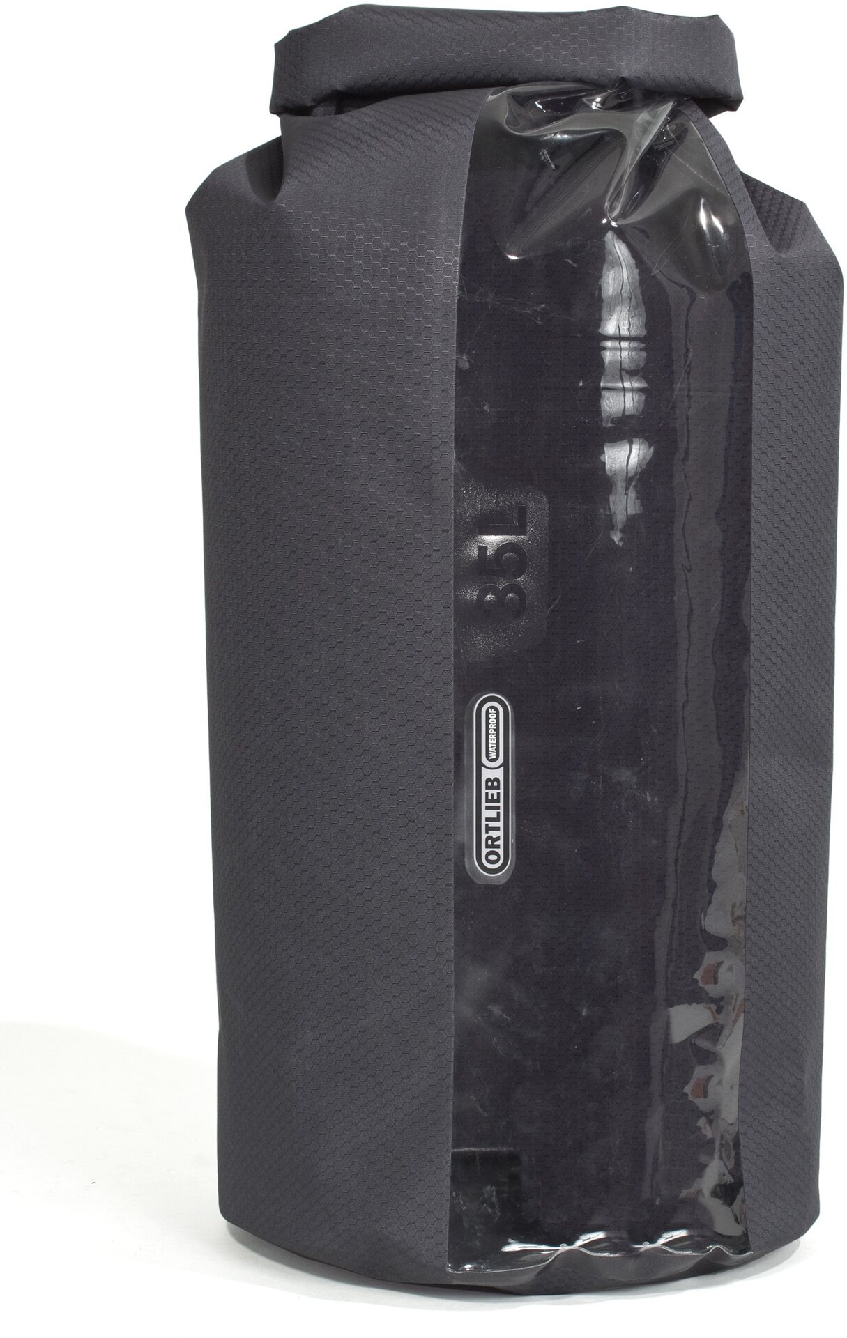 Ortlieb PS 21R ikkunalla, 35L Musta-Läpinäkyvä