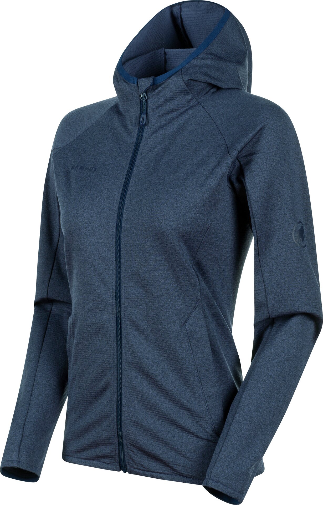 Mammut Nair Hooded Midlayer Jacket for Women Peacoat Melange