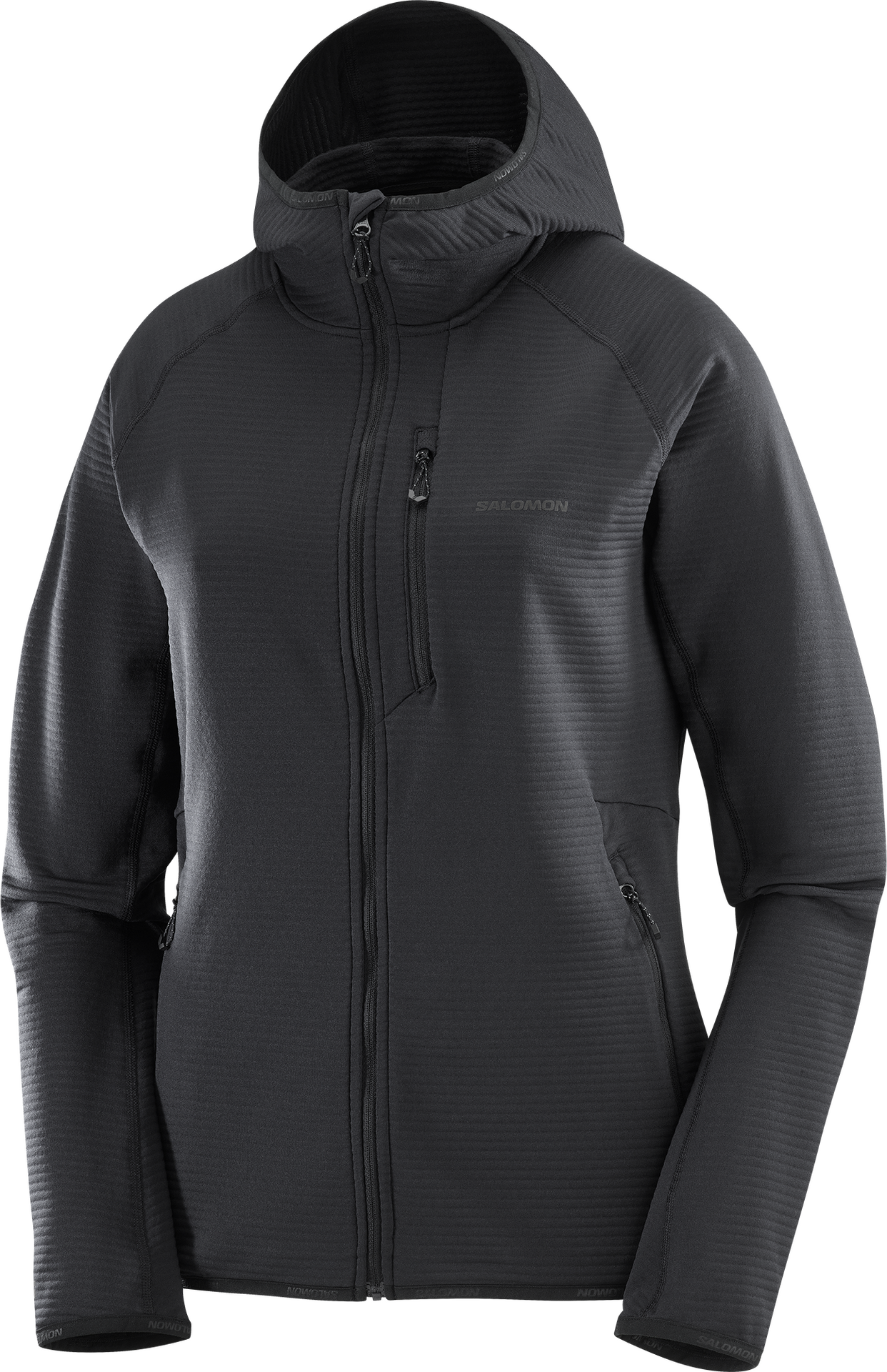 Salomon Essential Lightwarm Hoody Womens Deep Black (2025)