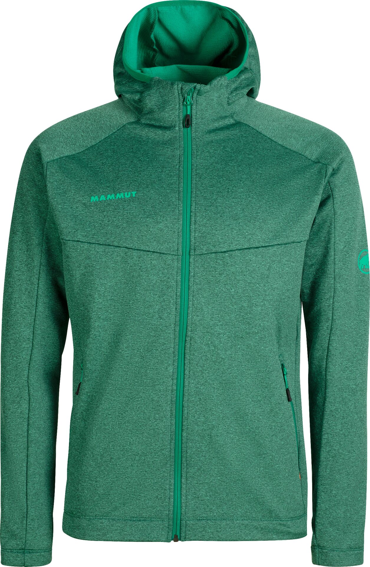 Mammut Nair Midlayer Hooded Jacket Men Deep Emerald Melange