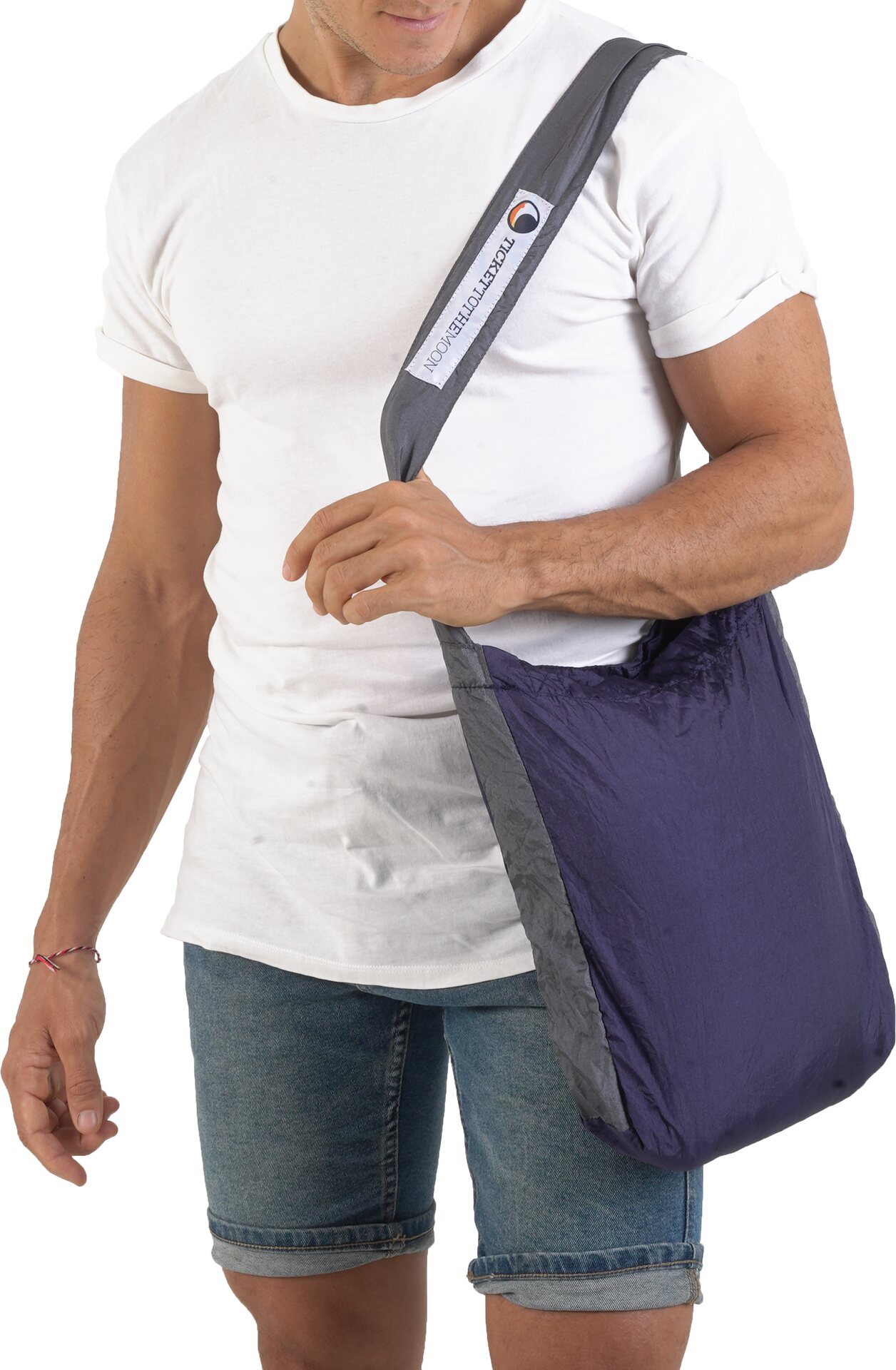 Ticket To The Moon Eco Bag S Navy/Dark Grey