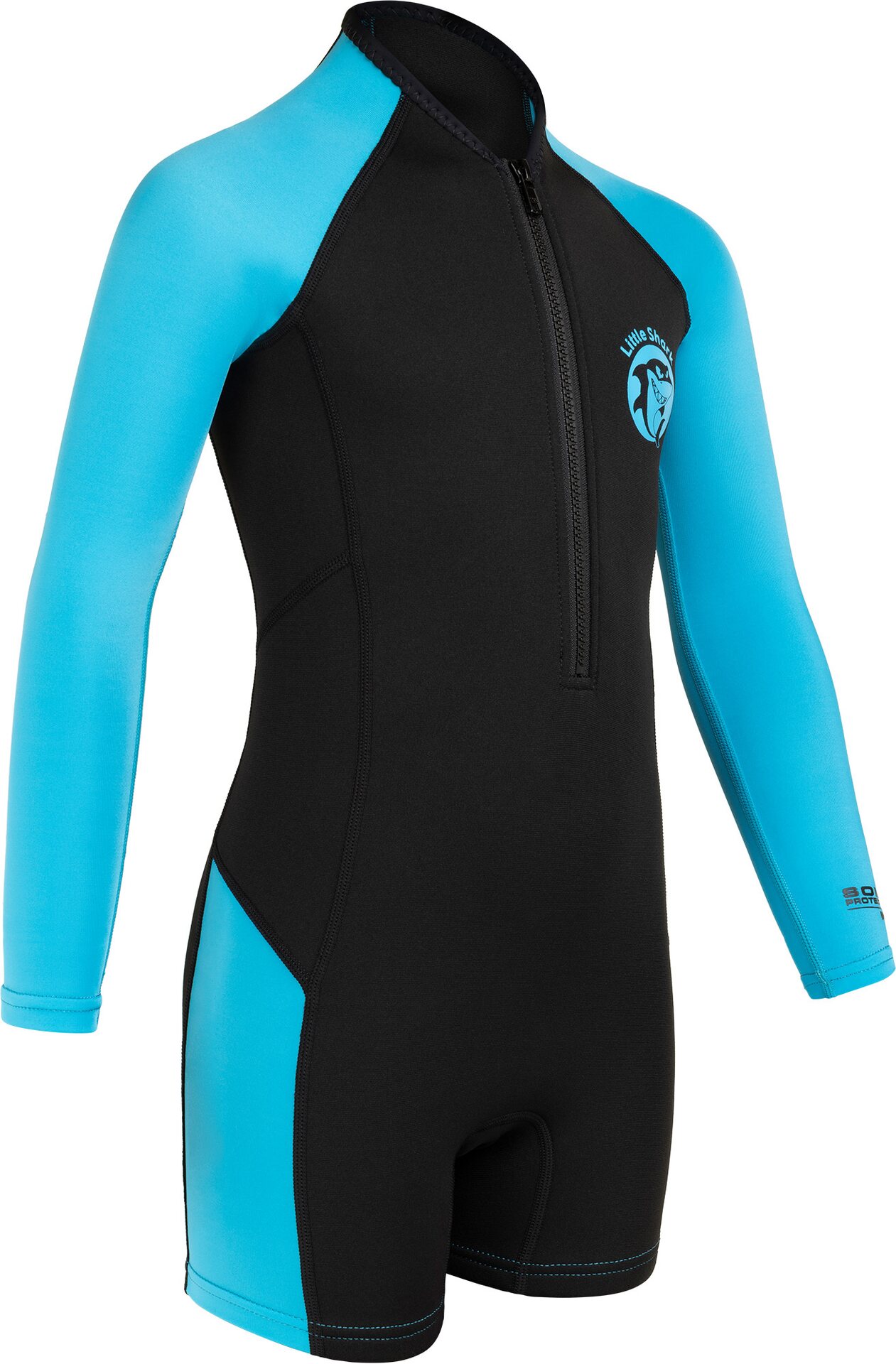 Cressi Little Shark Shorty Long Sleeves 2mm Black / Blue